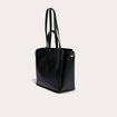 Sac cabas doubles anses noir femme