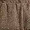 Jogging jegging en maille taupe femme