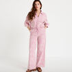 Pantalon large taille standard rose clair femme
