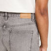 Jeans droit 5 poches denim gris femme