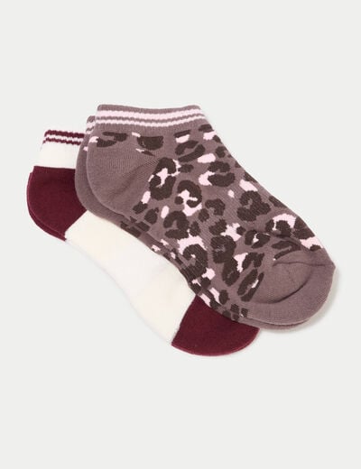 Lot de 2 paires de chaussettes rose clair femme
