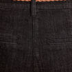 Jeans chino avec ceinture noir femme