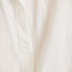 Chemise effet boule col am&eacute;ricain ecru femme