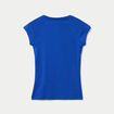 T-shirt manches courtes bleu electrique femme