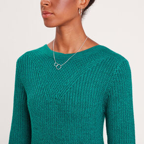 robe pull droite col rond vert canard femme Robe pull droite col rond vert canard femme