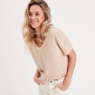 T-shirt manches courtes sable femme