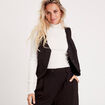 Veston sans manches noir femme