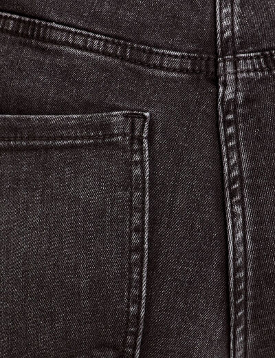 Jeans skinny taille haute denim noir femme