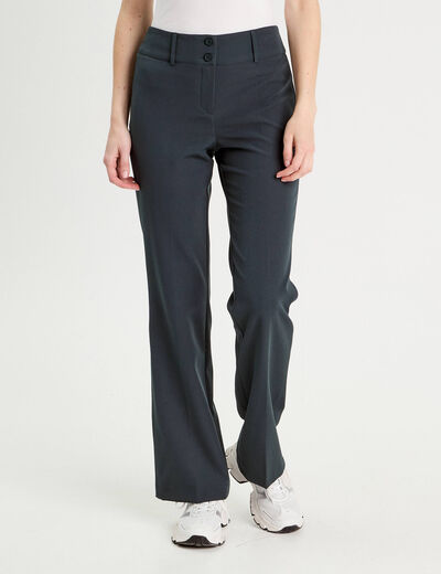 Pantalon flare vert femme