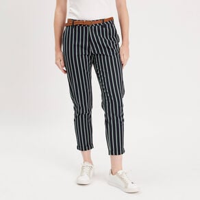 pantalon chino slim 78eme bleu marine femme Pantalon chino slim 7/8ème bleu marine femme