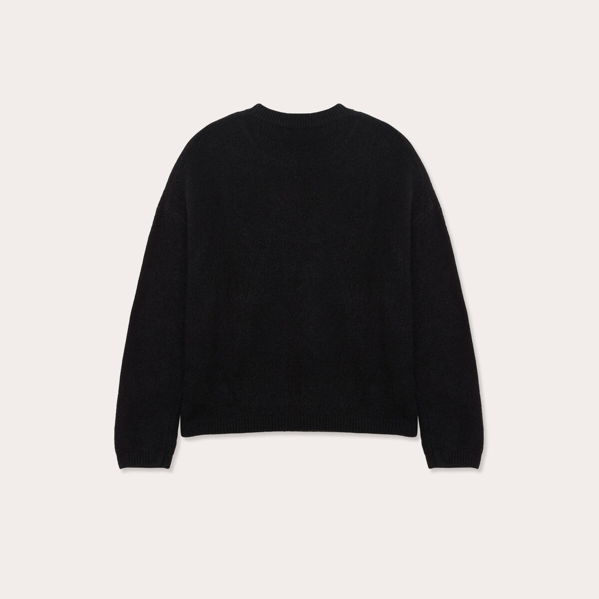 Pull manches longues noir femme