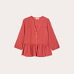 Blouse manches 3/4 vieux rose femme