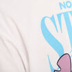 T-shirt oversize Stitch blanc femme