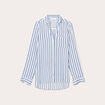 Chemise manches longues bleu marine femme