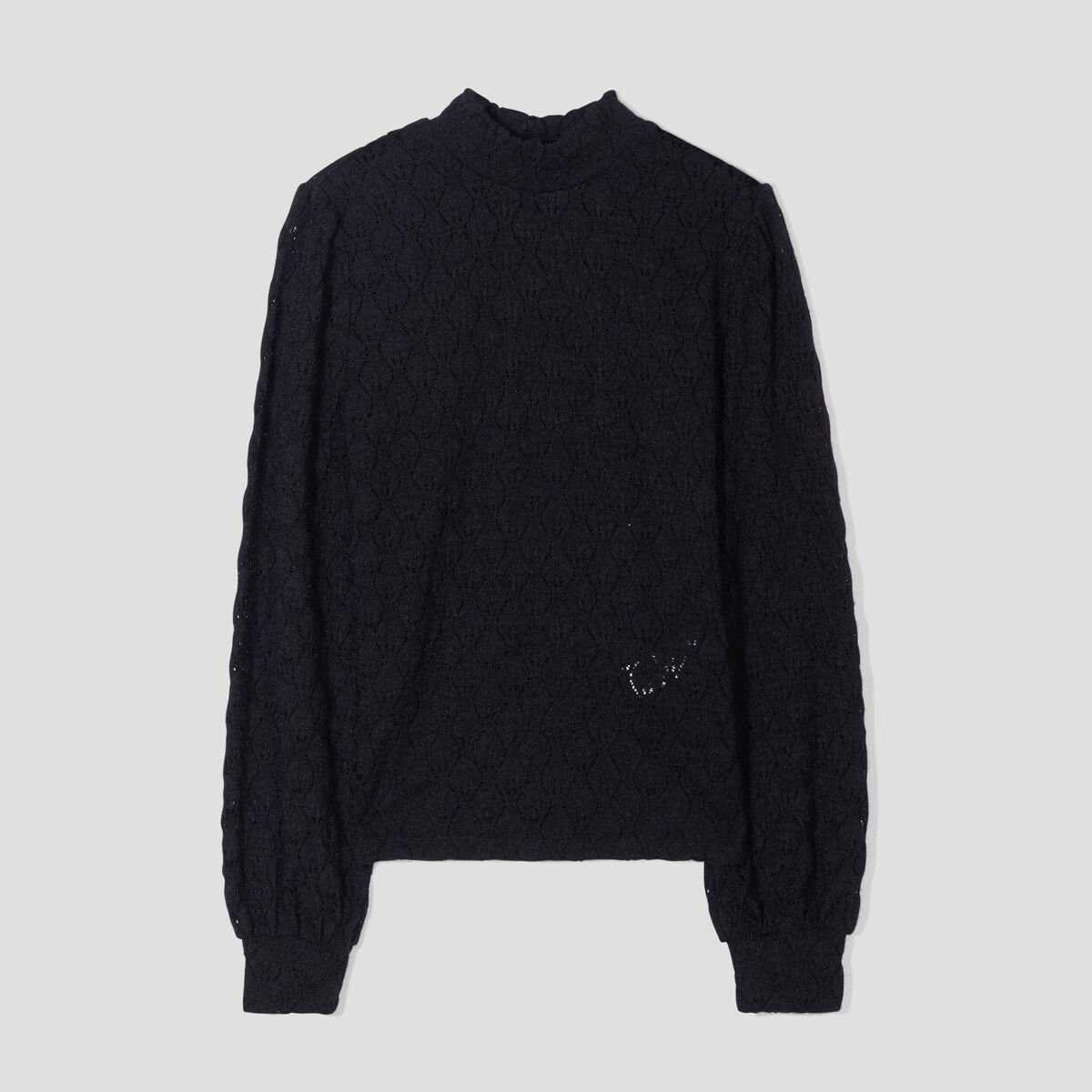 Pull manches longues noir femme