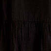Chemise droite pliss&eacute;e col am&eacute;ricain noir femme