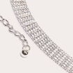 Ceinture &agrave; strass gris argent femme
