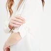 Chemise manches longues ecru femme