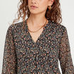 Blouse Fanny - manches 3/4 noir femme