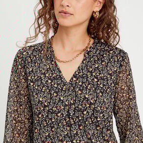 blouse fanny manches 34 noir femme Blouse Fanny - manches 3/4 noir femme