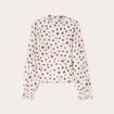 T-shirt col montant blanc femme