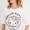 T-shirt oversize Hello Kitty blanc femme