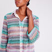 Chemise aspect crochet beige femme