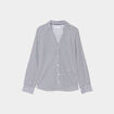 Chemise manches longues bleu marine femme