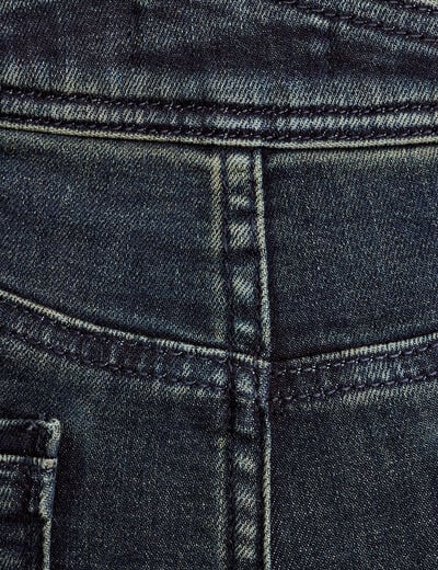 Jeans slim push-up denim blue black femme