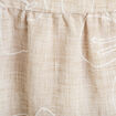 Top col v bretelles fines chin&eacute; beige femme