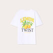T-shirt manches courtes blanc femme