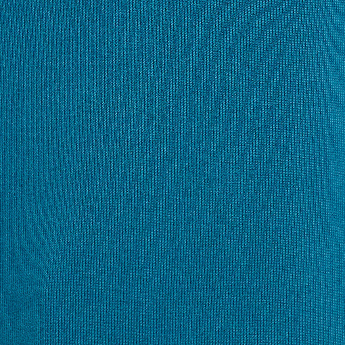 T-shirt col montant dentelle bleu canard femme
