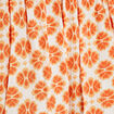 Robe évasée taille smockée orange femme