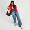 Veste manches longues rouge femme