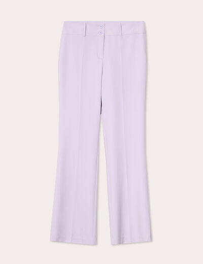 Pantalon flare parme femme