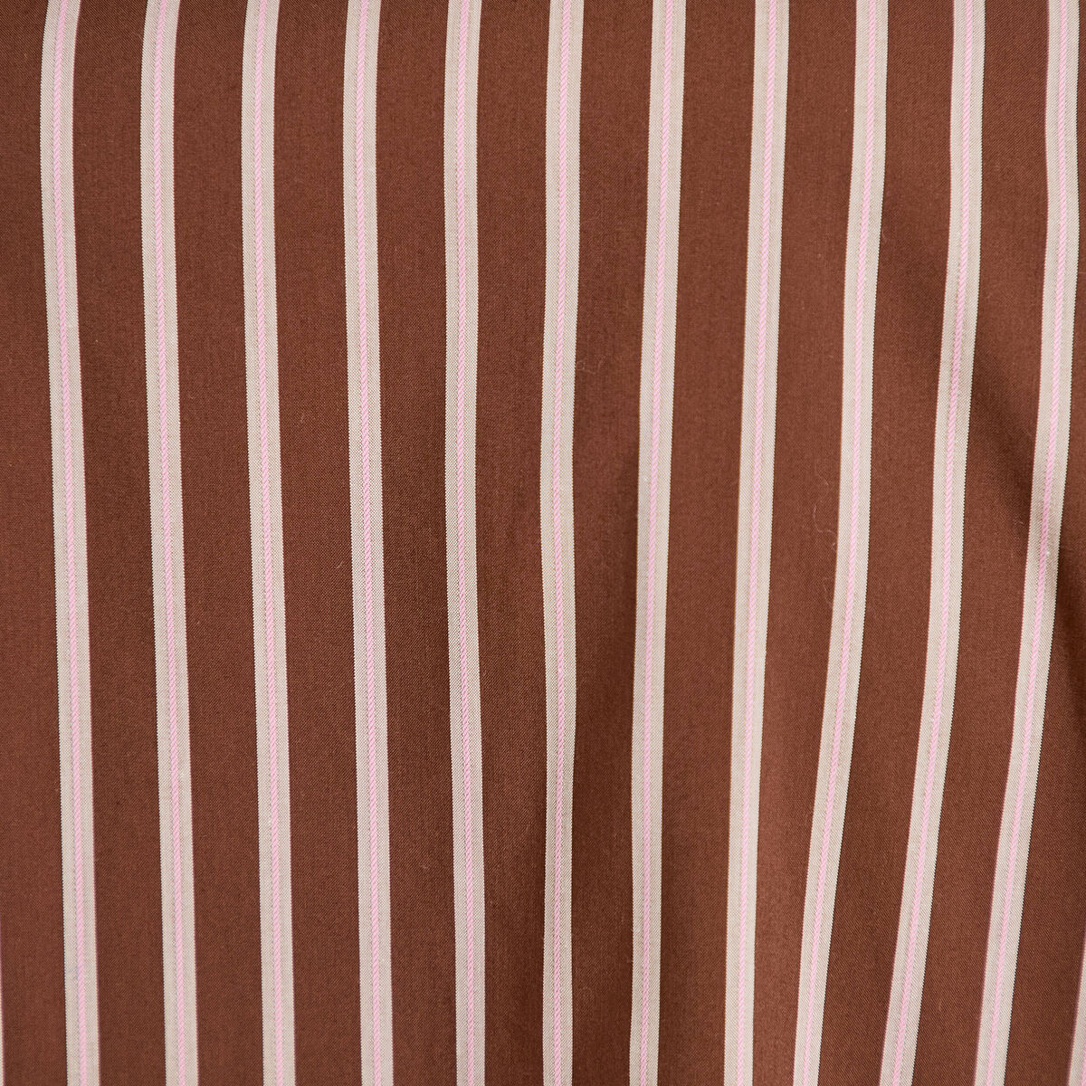 Chemise oversize manches longues marron femme