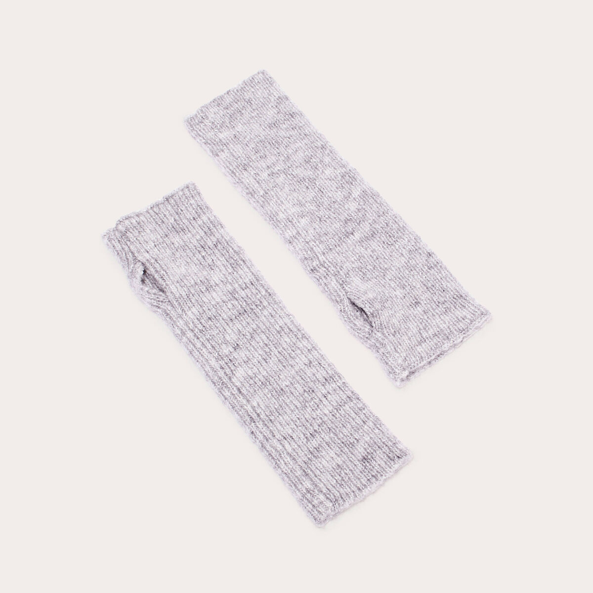 Mitaines longues gris clair femme