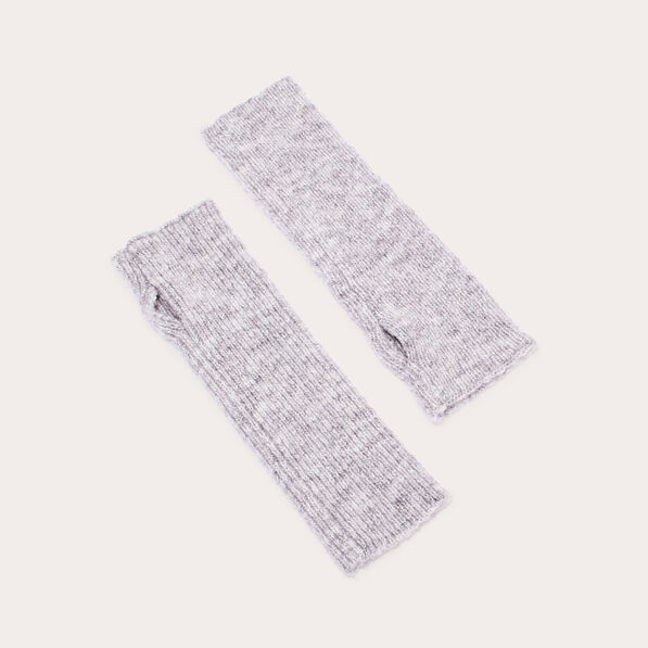 Mitaines longues gris clair femme