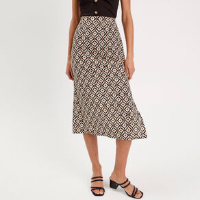 jupe midi evasee blanc femme Jupe midi évasée blanc femme