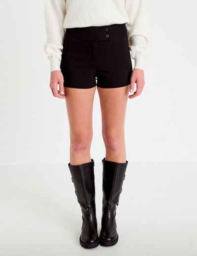 Shorty taille basse noir femme