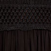 Robe longue évasée noir femme