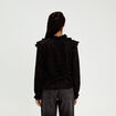 Blouse &agrave; volants noir femme