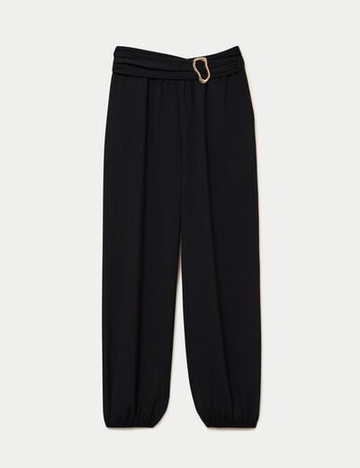 Pantalon bootcut taille standard noir femme
