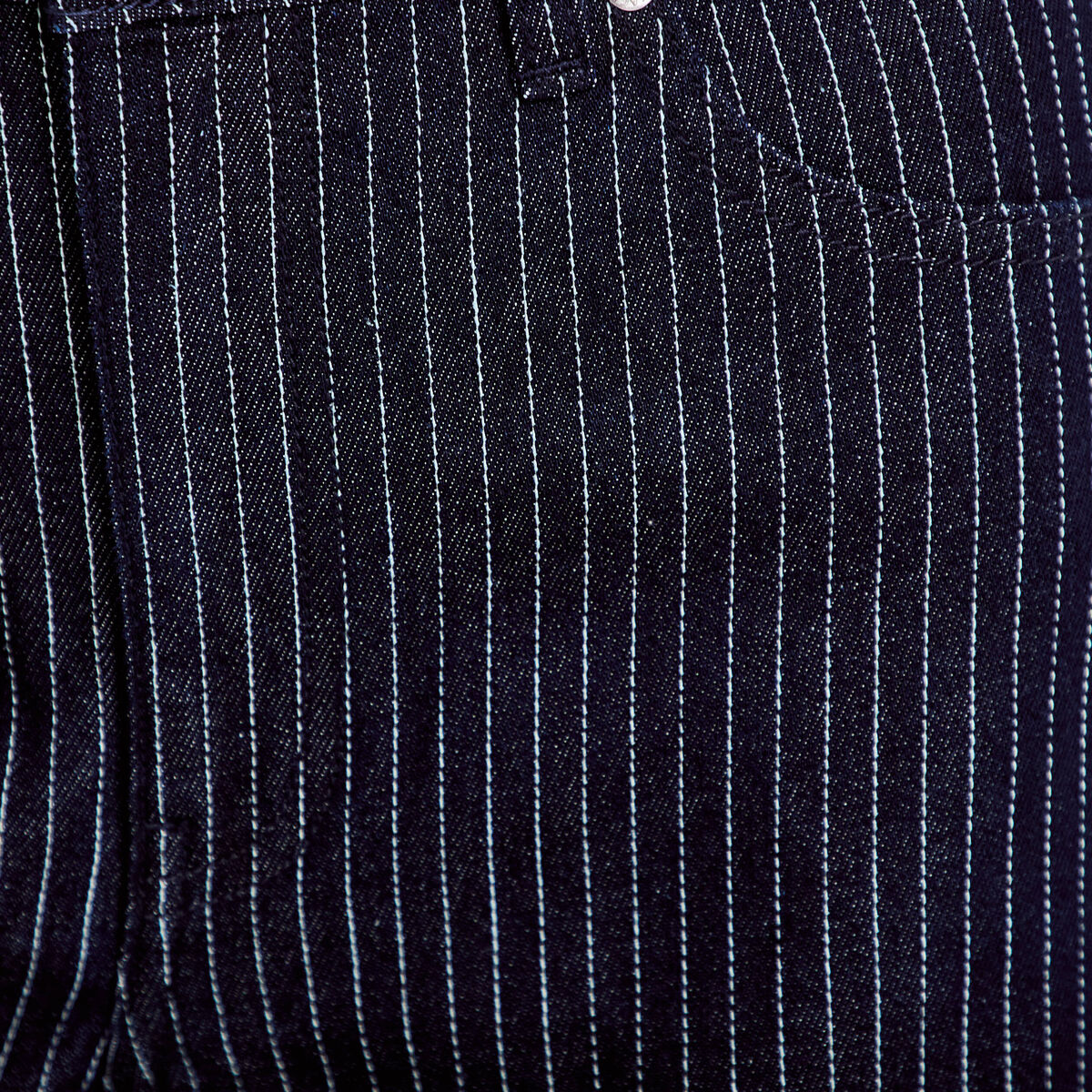 Jean barrel taille haute denim brut femme