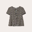 Blouse avec noeuds blanc femme