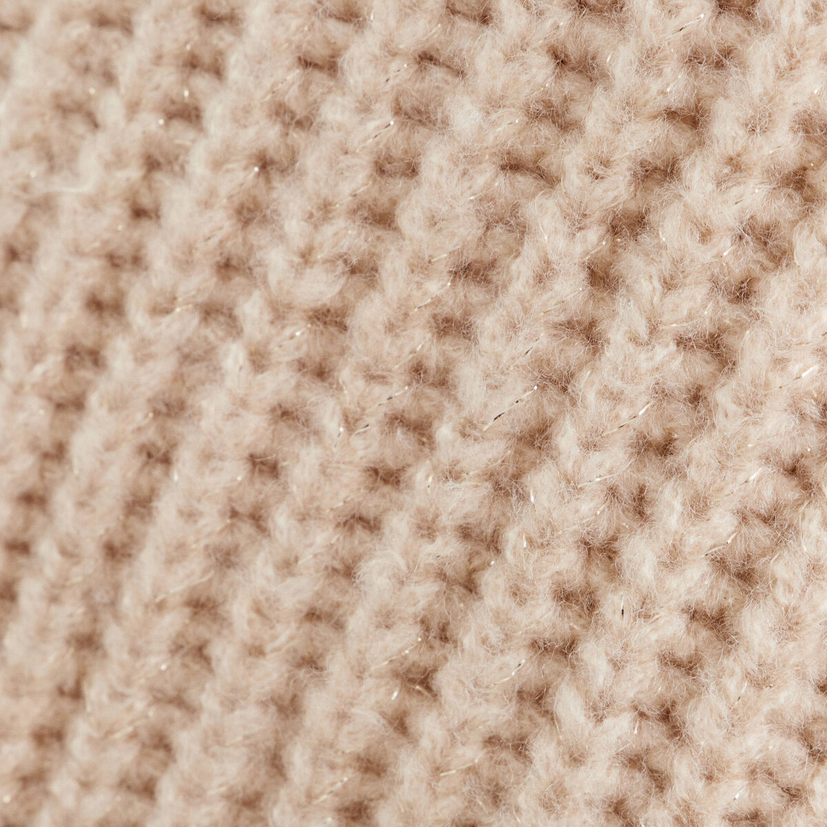 Pull avec col roulé ecru femme