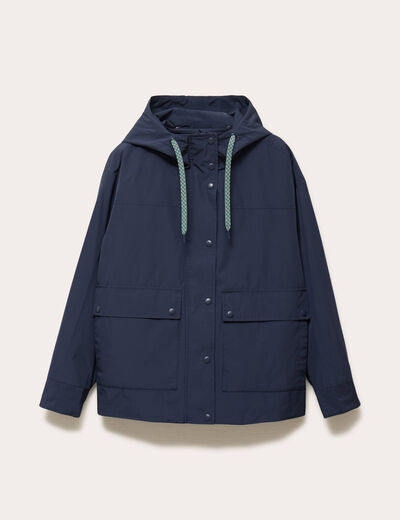 Parka 3-en-1 bleu marine femme