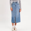 Jupe crayon taille standard denim double stone femme