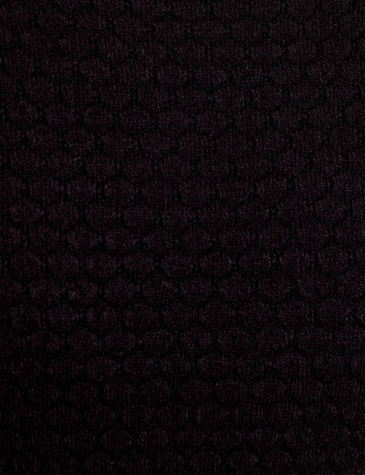 Pull col bateau noir femme