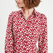 Robe chemise patineuse rouge femme